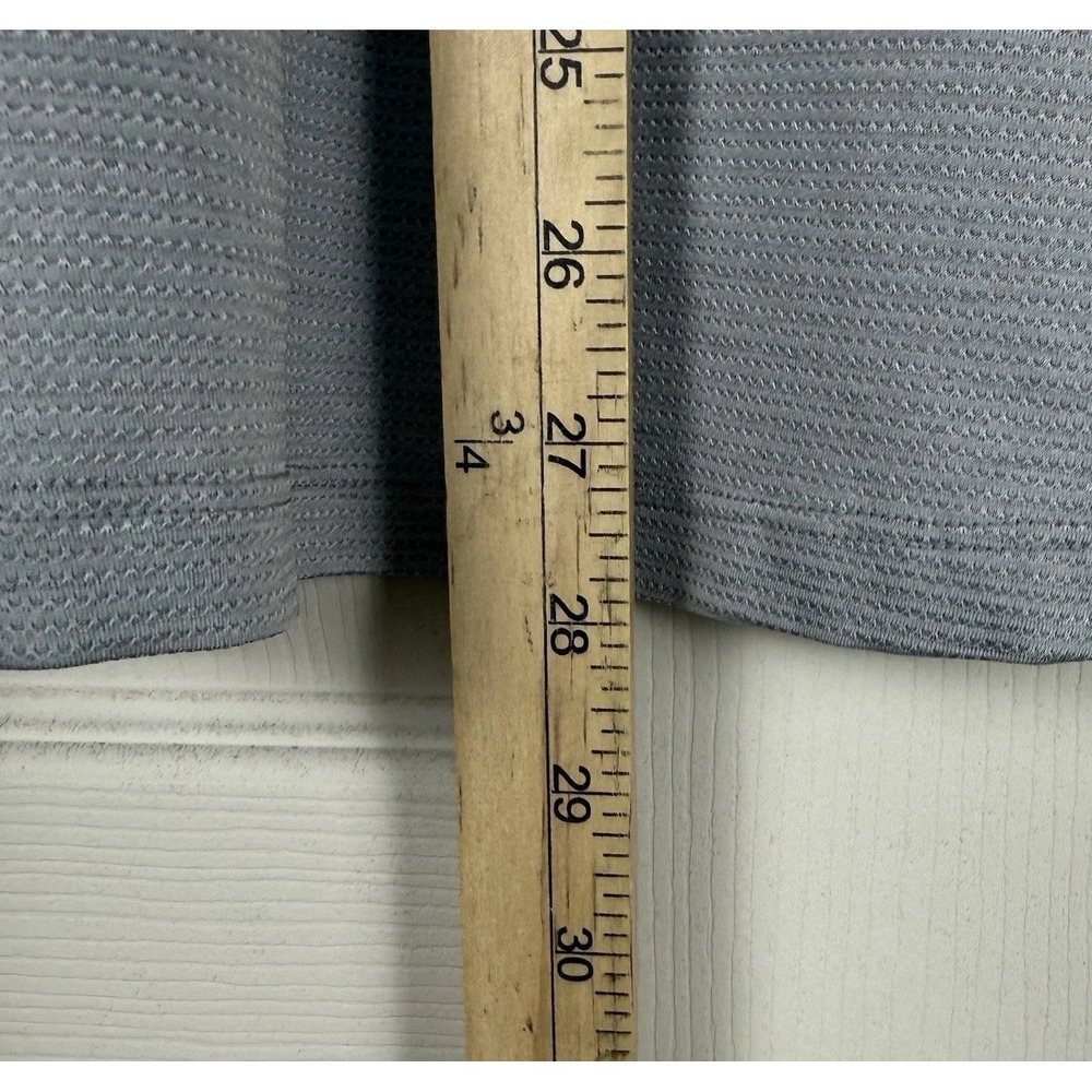 Lululemon Shirt Mens Large Gray Fast free 3/4 Sleeve Athletic Lightweight Gym - Picture 7 of 8